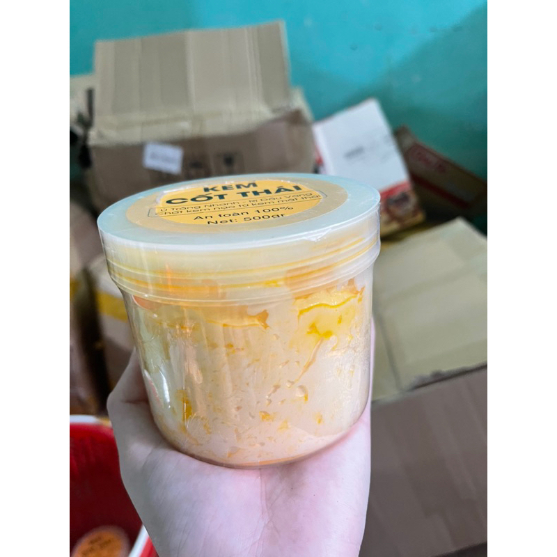 Kem Cốt Thái Rỉ Dầu Vàng (Hủ 500gram)