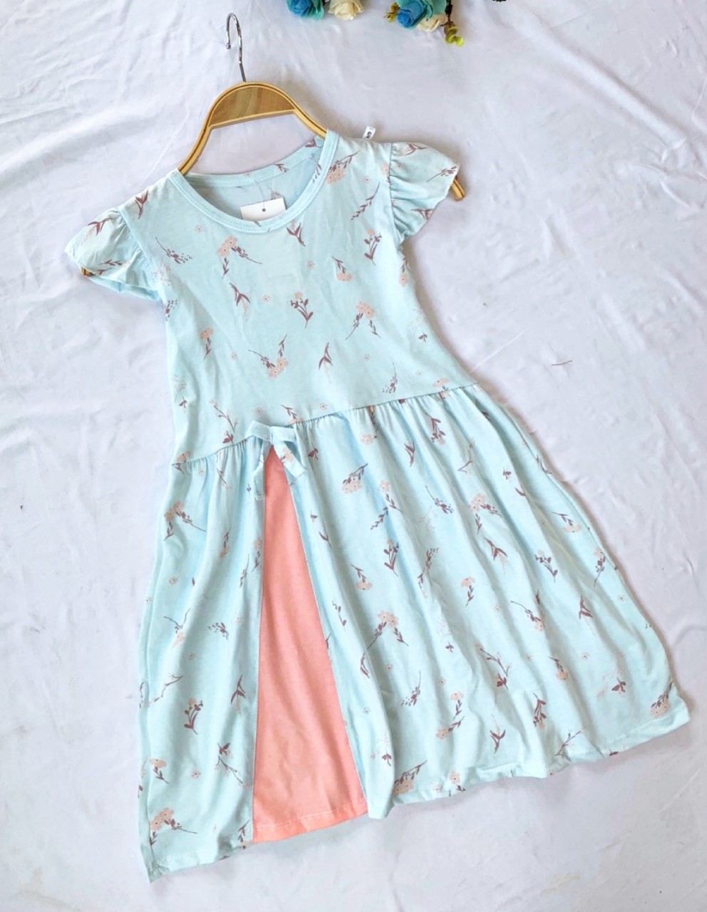 [Ảnh thật] đầm cotton mềm mại cho bé gái 20-35kg