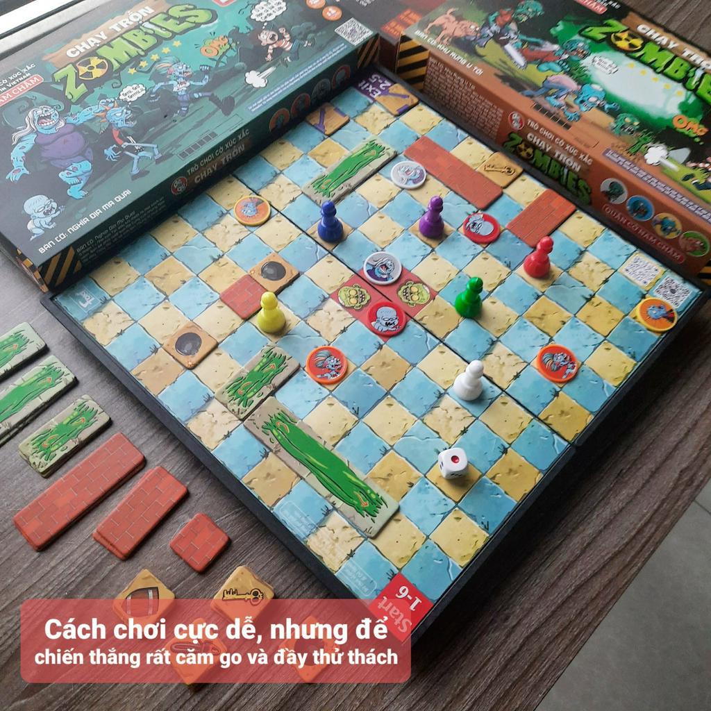 Đồ Chơi Board Game - Chạy Trốn Zombies Nam Châm