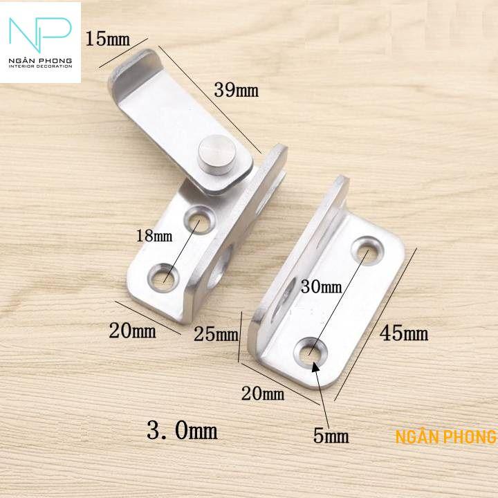 [HCM]CHỐT KHÓA AN TOÀN INOX 201