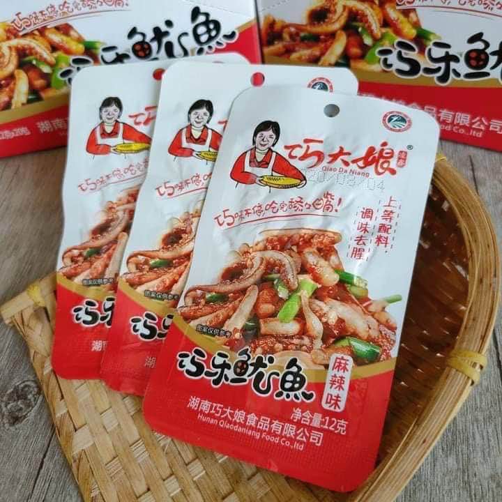 Râu mực cay Tứ Xuyên gói 12gr.