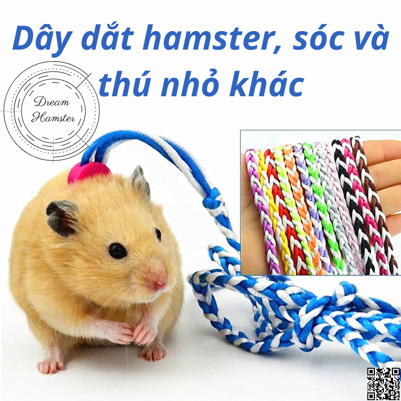 Dây dắt hamster, sóc và thú nhỏ khác