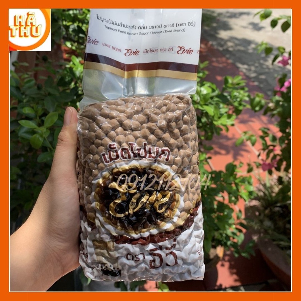 (HT) [Combo 2kg] trân châu đen, chân châu đường đen Thái Lan Evie