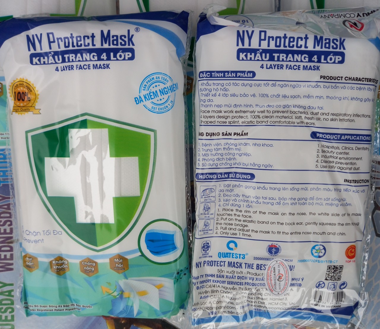 [HCM]KHẨU TRANG Y TẾ NHƯ Ý ( CABON 5 HỘP 250 CÁI  ) TRẮNG