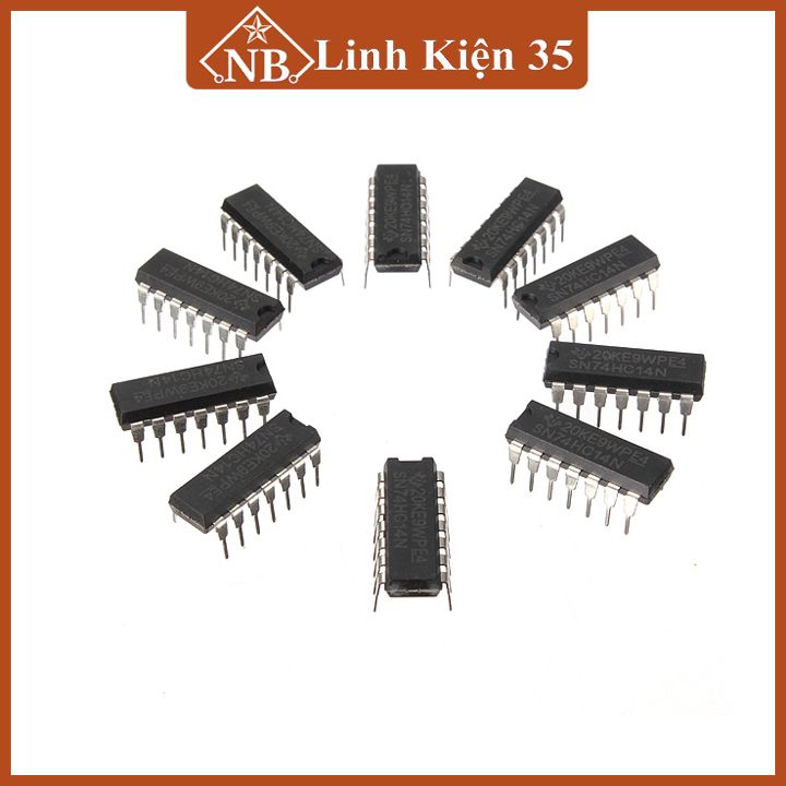 IC 74HC14 DIP14 Hex Inverter Schmitt Trigger - ic chuyển mạch trigger