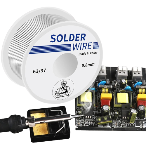 Cuộn thiếc hàn Solder Wire 63% lõi 0.8mm 50g, 100g