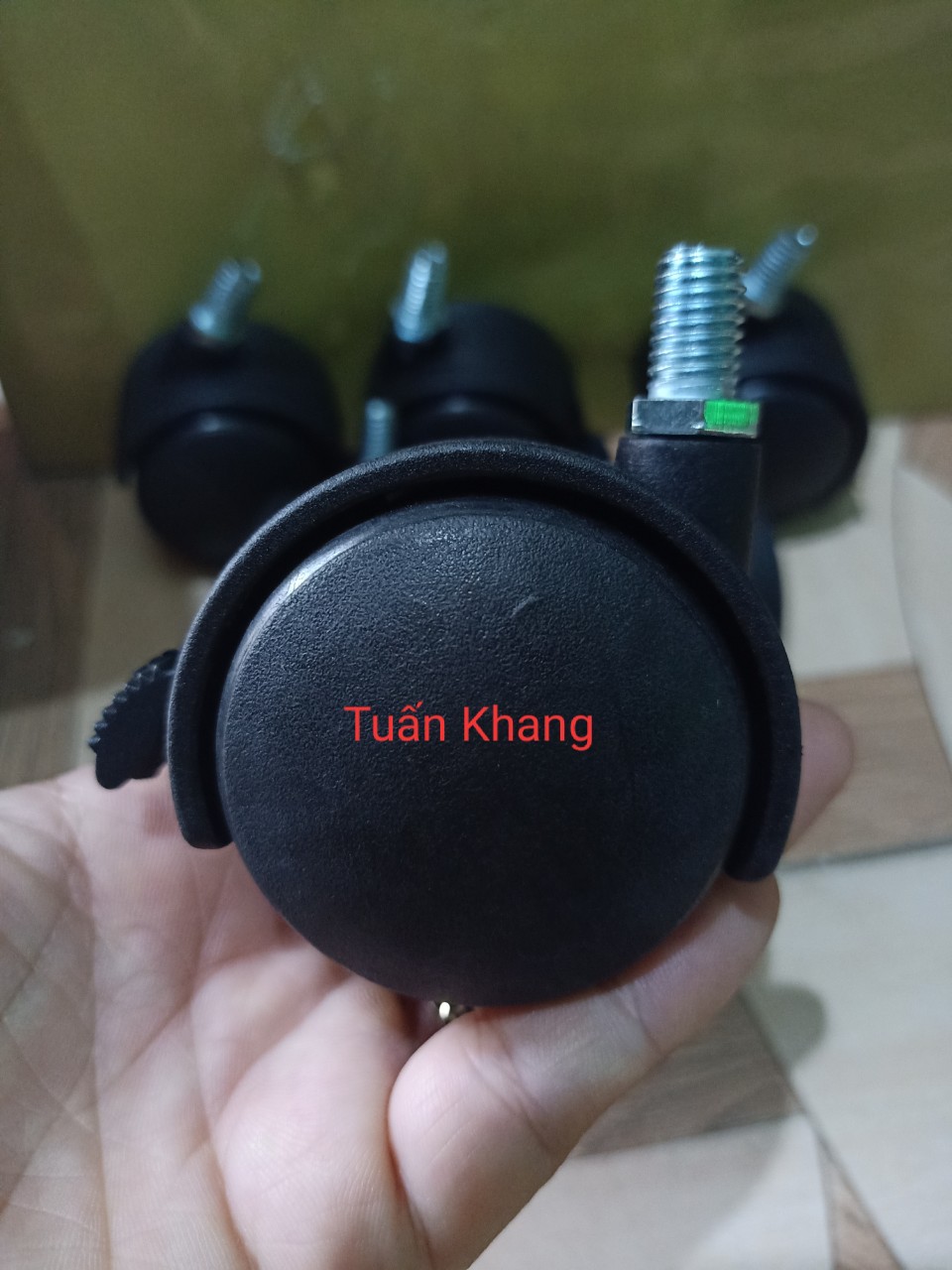 Bánh xe ghế xoay văn phòng răn 10ly