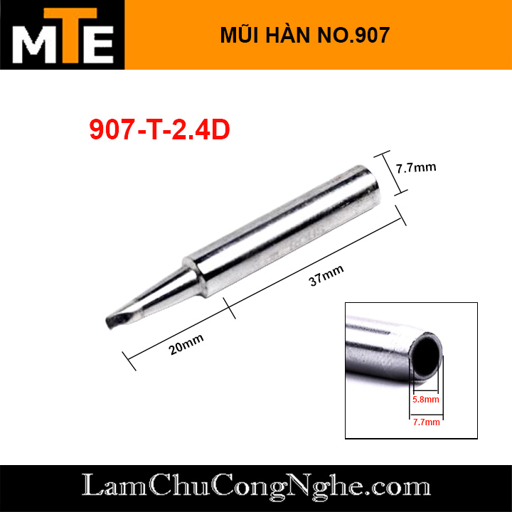 Mũi hàn 907 dùng cho tay hàn NO 907