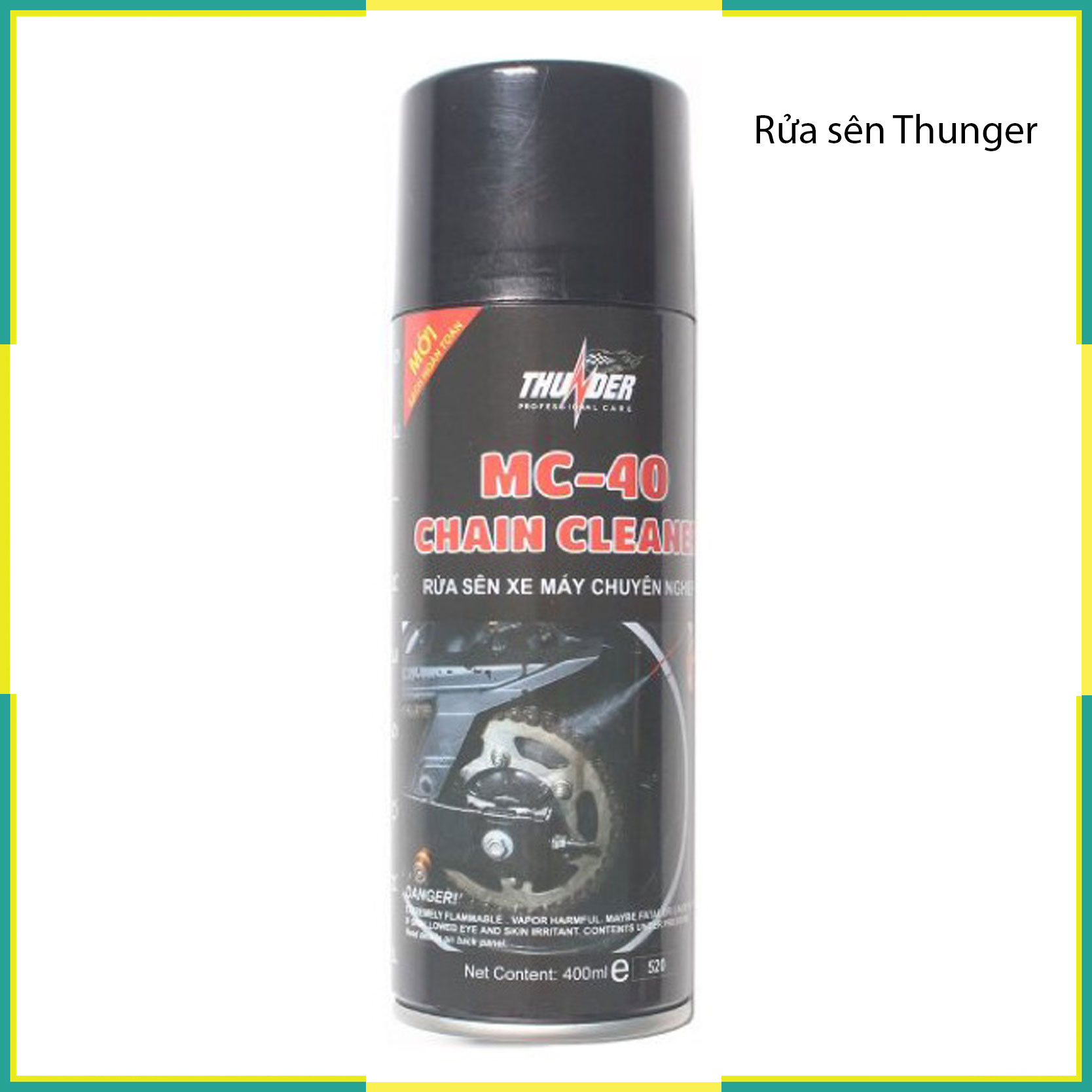 [HCM]Chai xịt rửa sên vệ sinh sên xe máy / mô tô MC-40 400ml