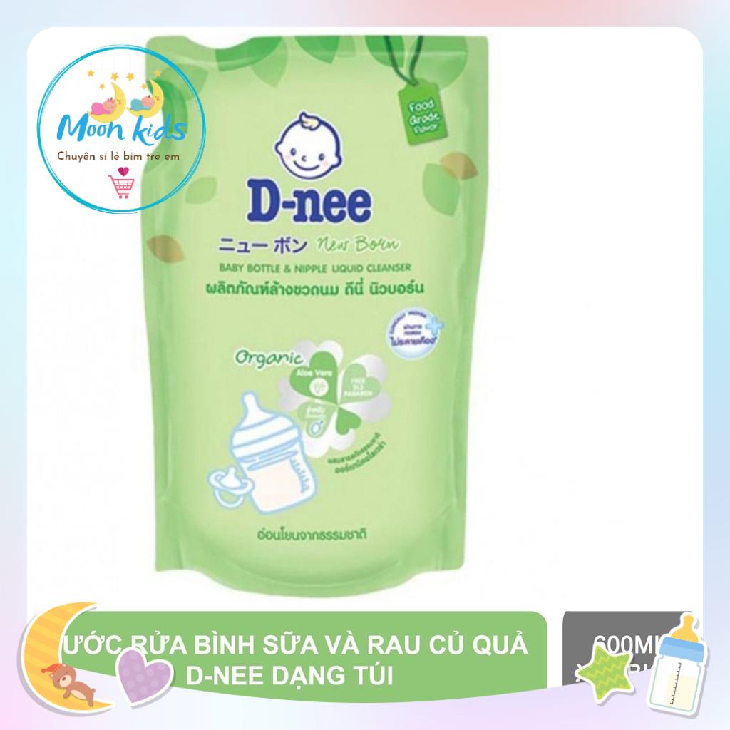 [HCM] [ mẫu mới ] Nước rửa bình sữa Dnee  Organic Thái Lan túi 600ml