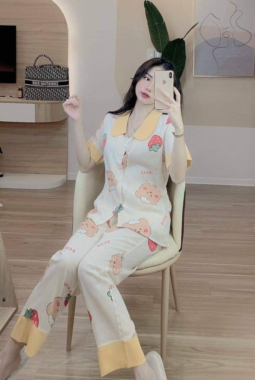 Bộ pijama cộc dài 40 mẫu