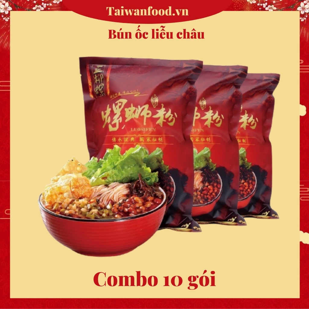 Bún ốc liễu châu gói to 305g (Combo 10 gói)