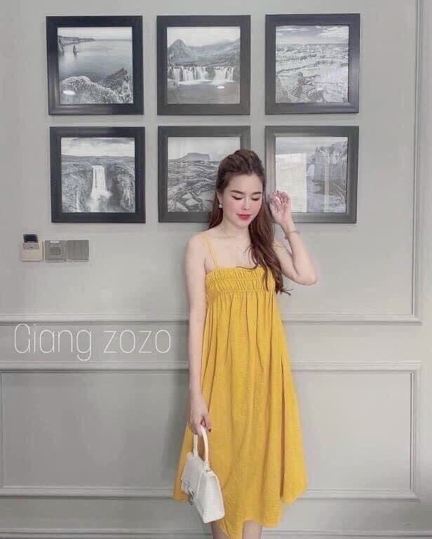 [ Siêu Phẩm ] Đầm Hai Dây Chun Ngực Siêu Dễ Thương ( kèm ảnh thật shop)