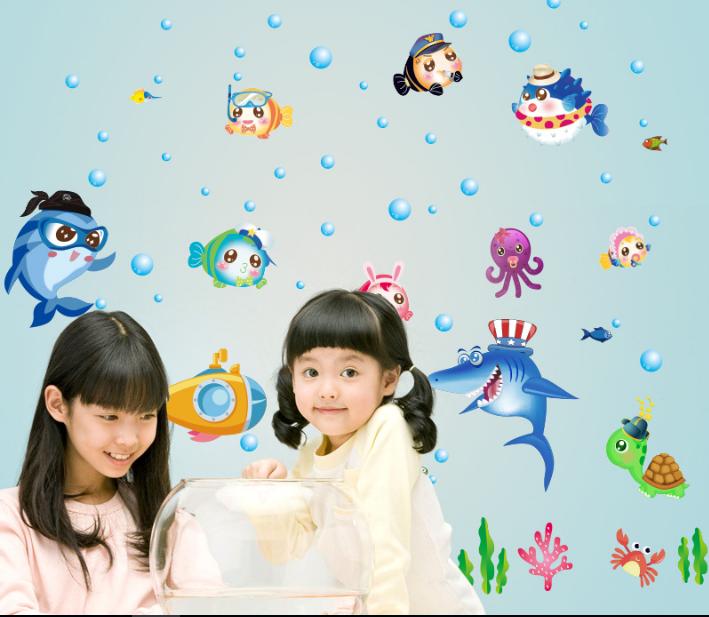 Decal trang trí Đại Dương Xanh