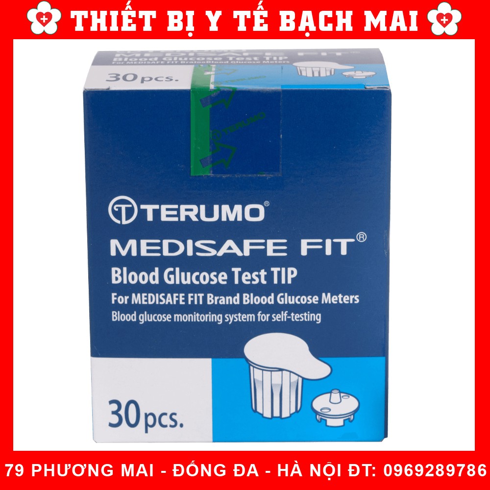 QUE THỬ ĐƯỜNG HUYẾT TERUMO MEDISAFE FIT [HỘP 30 QUE]