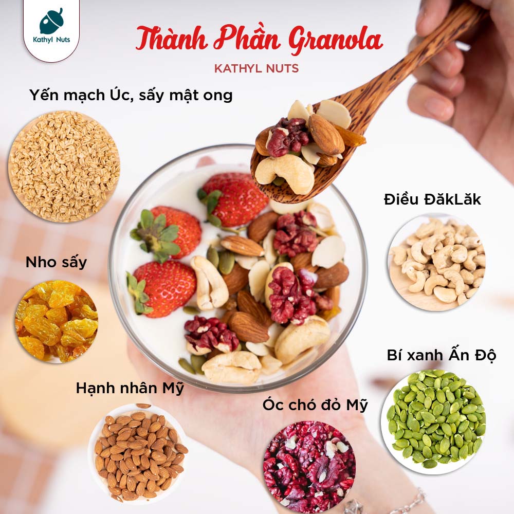 Granola Kathyl Siêu hạt/Giảm cân/Ăn kiêng 500G