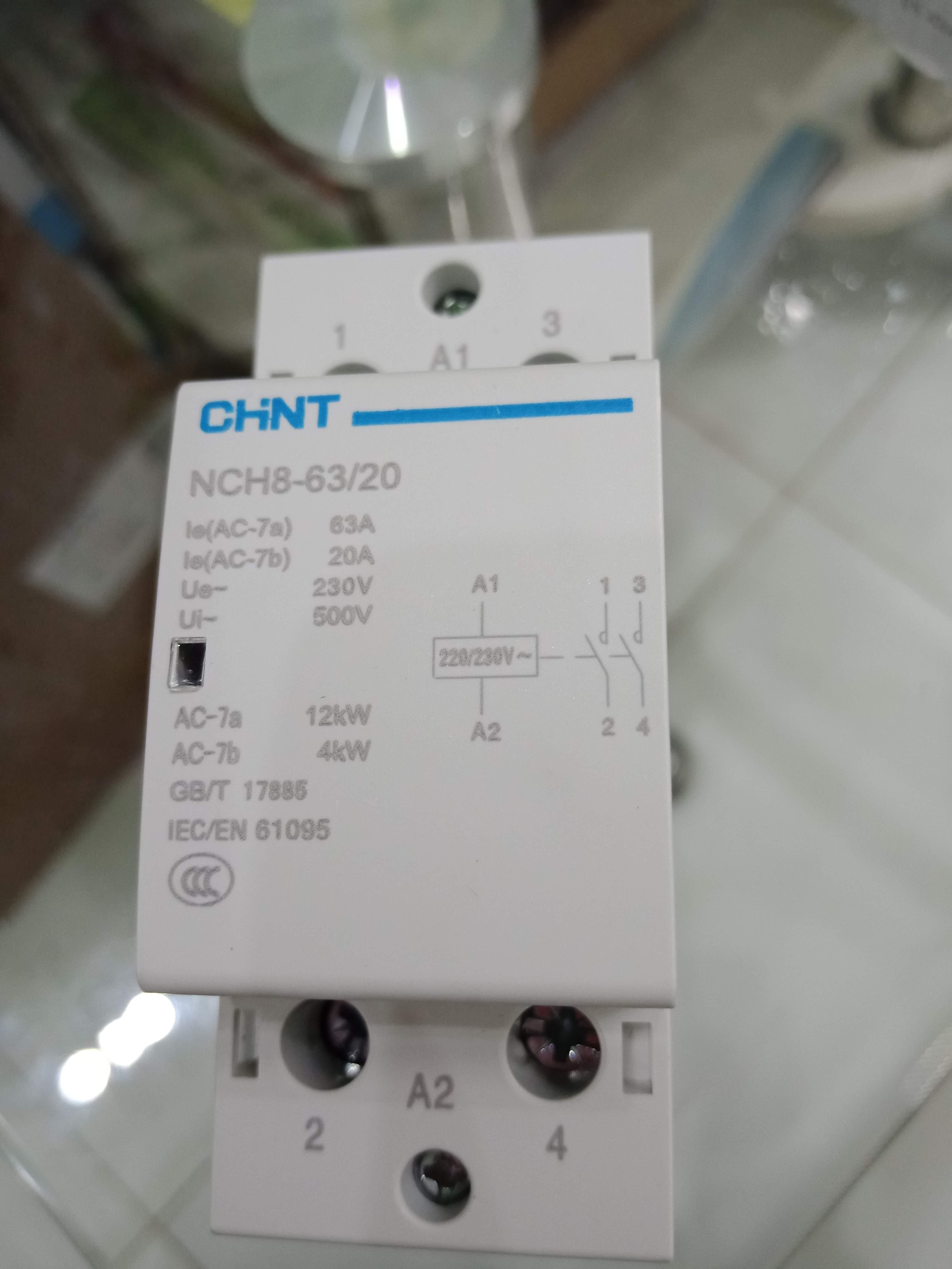 Contactor Khởi động từ 1 pha Chint 63A 220V