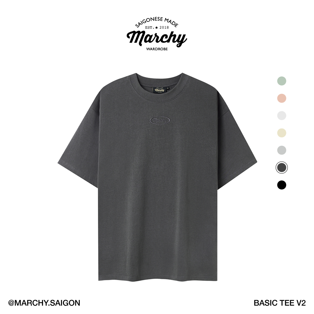 [Nhập LazSoHot2- giảm 20% đơn 199k|MARCHY - BASIC TEE V2 - Áo thun trơn
