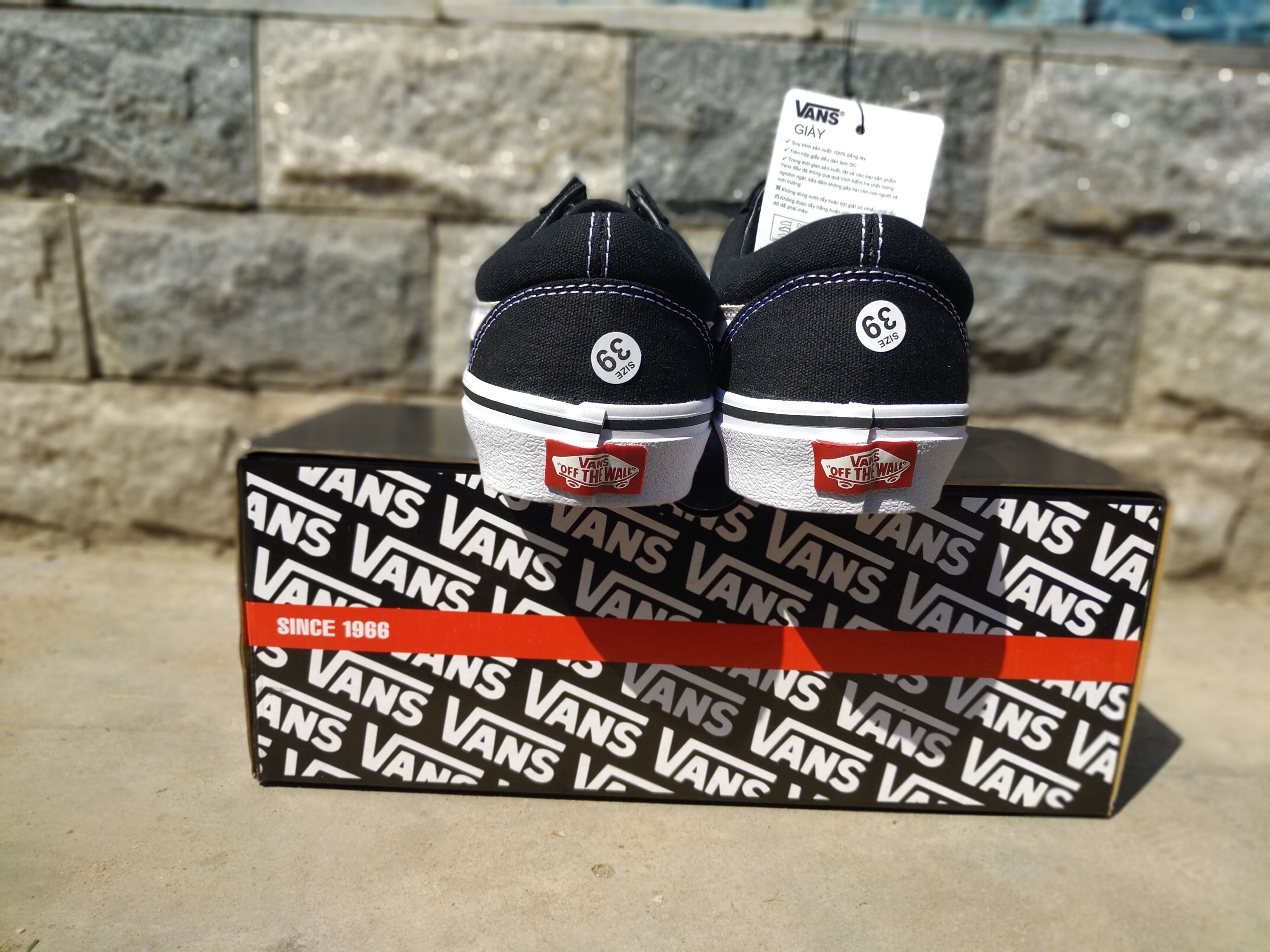 Giày thể thao sneaker nam nữ Vans Old Skool đen [ Tặng Box + Vớ ]