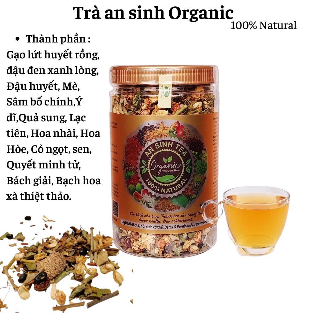 Trà An Sinh Organic thanh lọc cơ thể ( hộp 500gr)