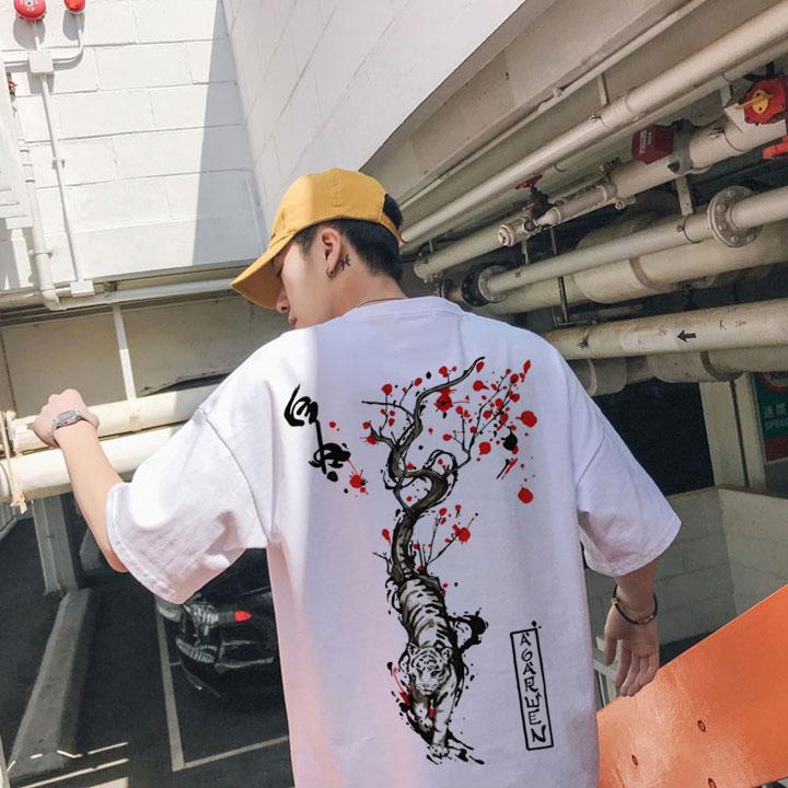 [HCM]ÁO THUN TAY LỠ HỔ THỦY HỬ NAM NỮ