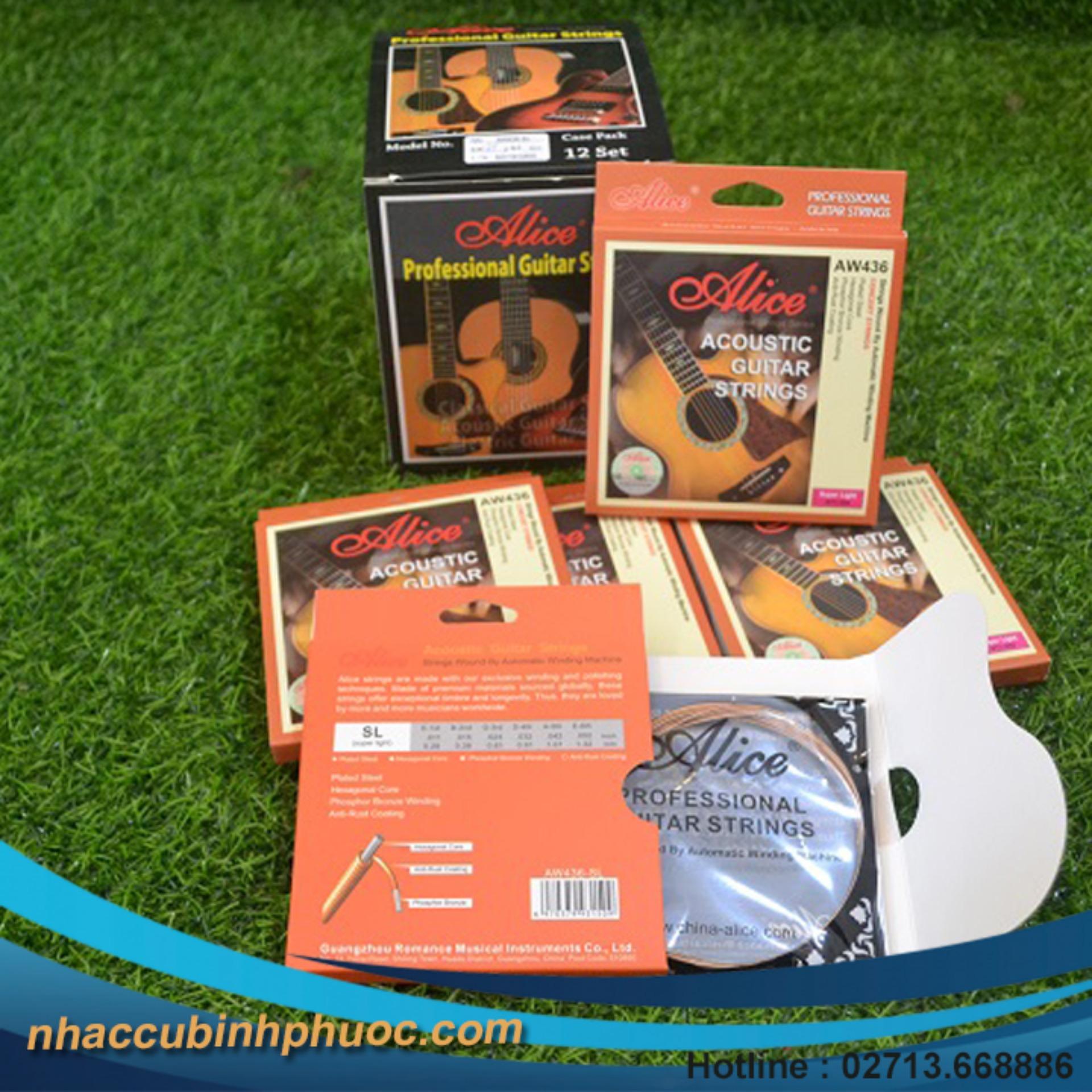 Bộ dây đàn Guitar thùng Alice AW436 (Bộ)