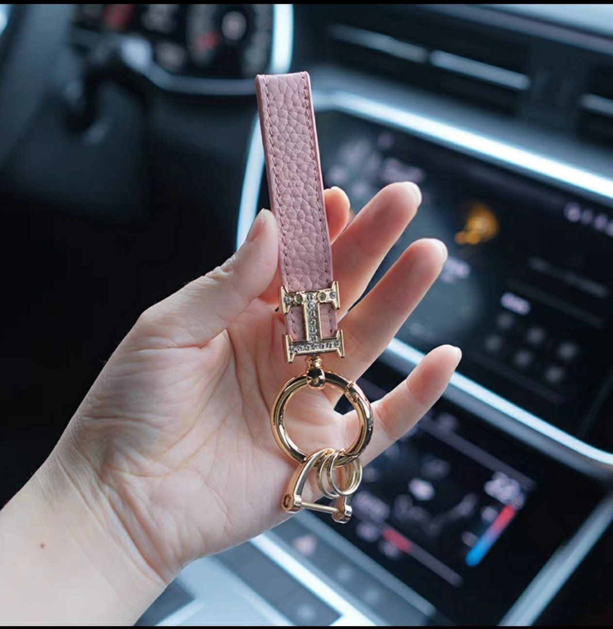 Móc Chìa Khoá Chữ H đính đá