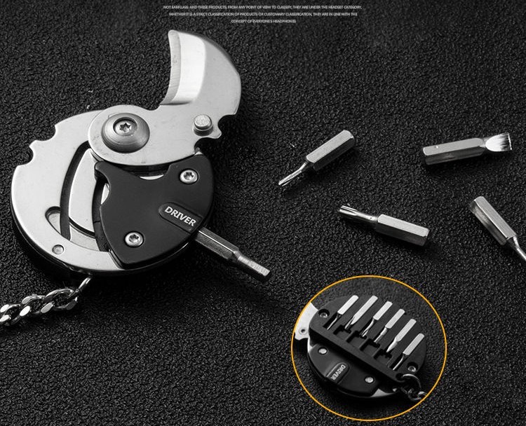 [Mới về]Móc khóa multitools dụng cụ lục giác đa năng