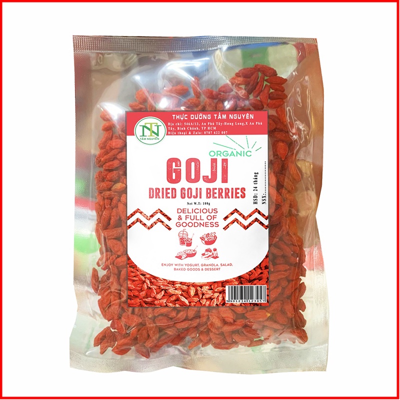 Kỷ tử đỏ (Câu Kỉ Tử) sấy khô gói 100g