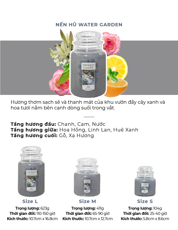 Nến thơm hũ Yankee Candle size L (623gram) - BST 3 mùi hương đặc biệt
