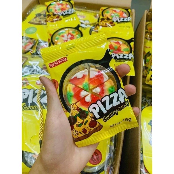 Kẹo dẻo hình pizza gummy thái lan 10k/ 3 cái
