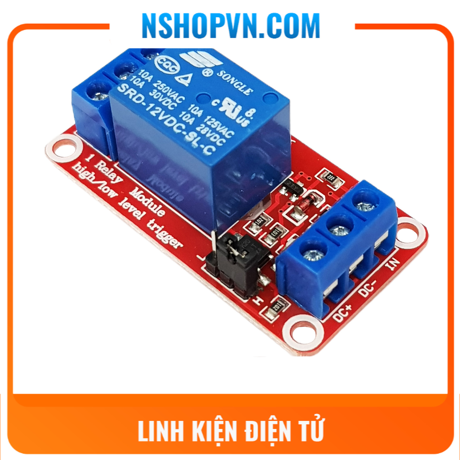 Module 1 relay với opto cách ly kích h/l