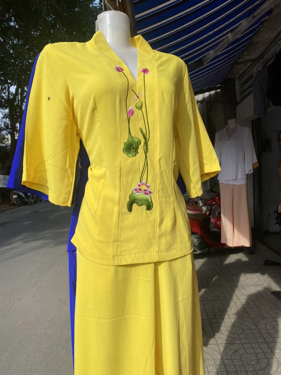 ĐỒ LAM NỮ ĐỒ ĐI CHÙA ĐỒ THỜI TRANG NỮ CHẤT LIỆU VẢI LỤA NGỌC CAO CẤP