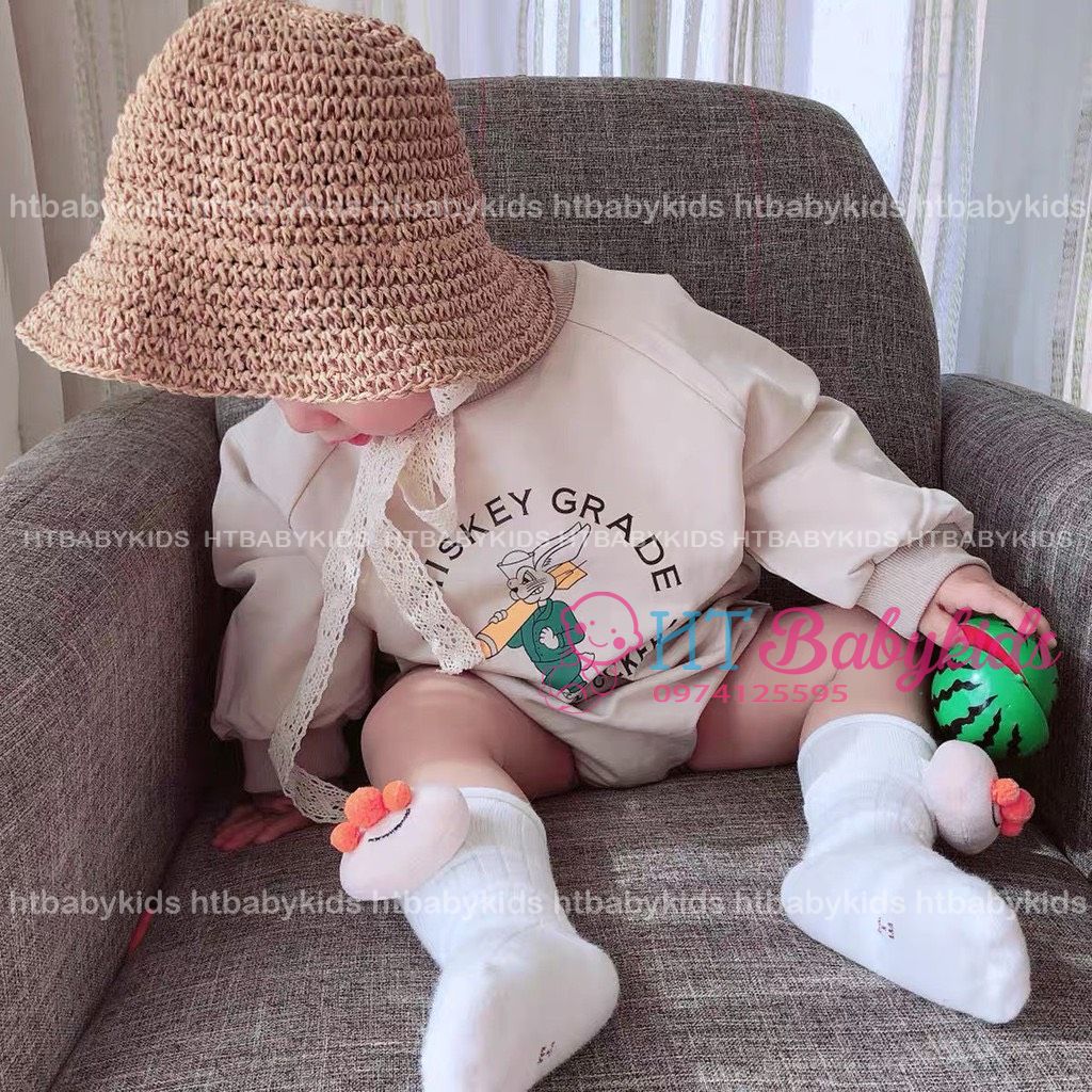 [ MẪU MỚI ]  Mũ Ajuma Cho Bé Mũ Cói Cột Nơ Hàn Quốc