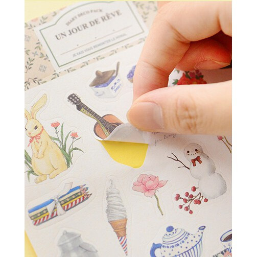Sticker Diary deco pack (09 tờ)