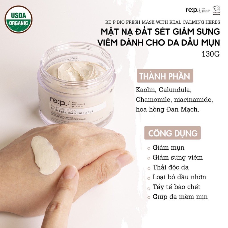 Mặt Nạ Đất Sét REP Bio Fresh Mask