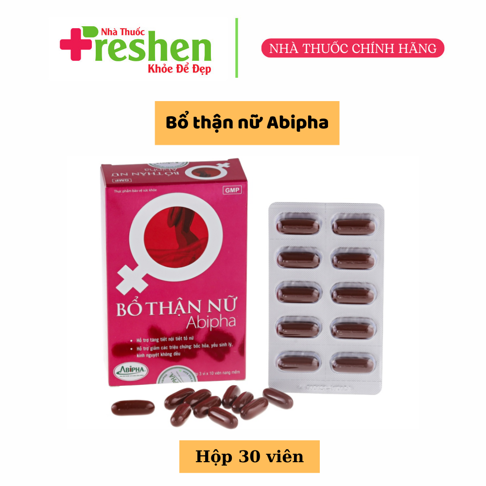 Tăng cường sinh lý nữ giới điều hoà kinh nguyệt Bổ Thận Nữ Abipha