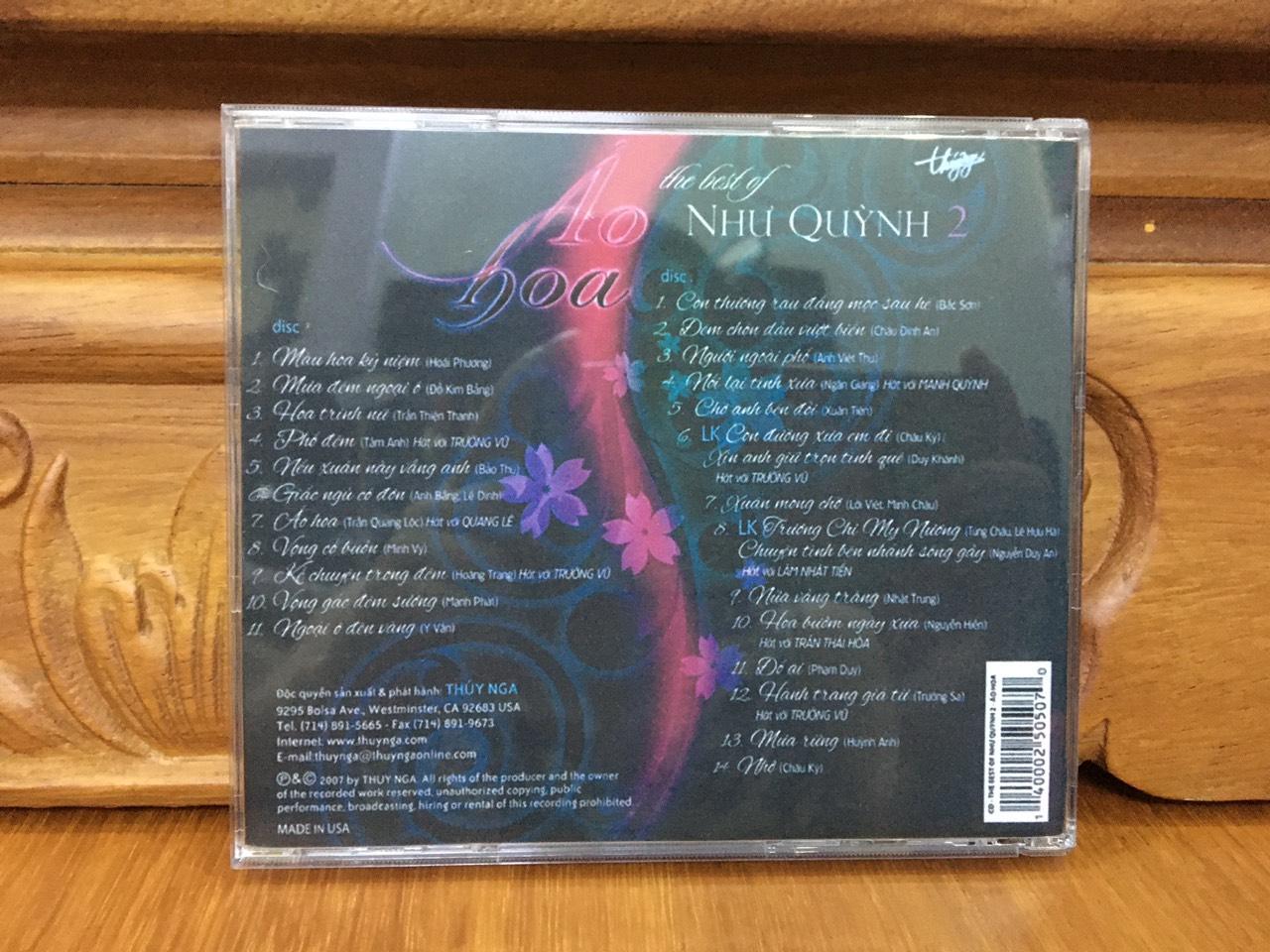 [MDCD] Bộ 2 Đĩa CD Như Quỳnh ÁO HOA