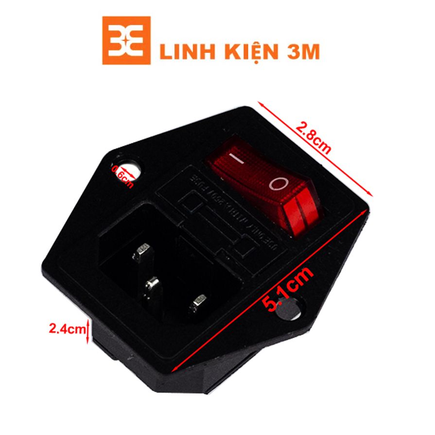 Jack Cắm Âm Công Tắc Nguồn