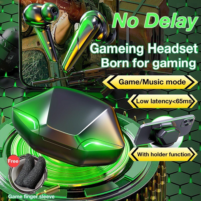 Tai Nghe Bluetooth Chơi Game không dây Gaming G11PRO 5.0 TWS, Bass mạnh mẽ, độ trễ cực thấp khi chơi game , pubg, Có Mic,Nhiều Màu