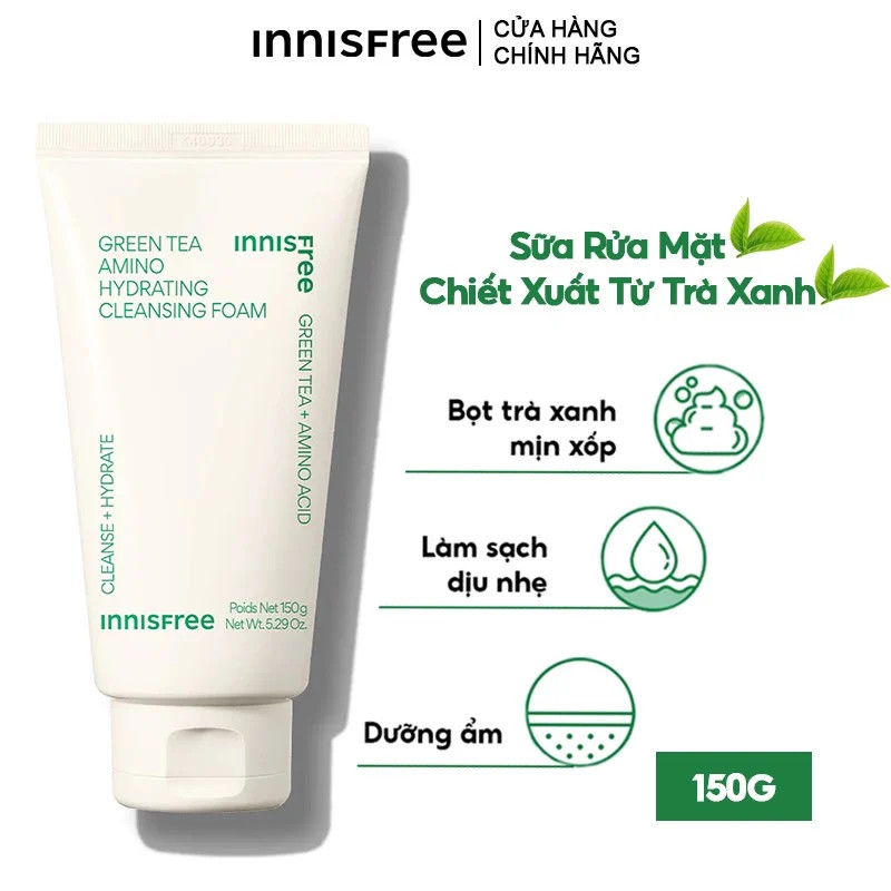 Sữa Rửa Mặt Innisfree Cleansing Foam 150ml (Mẫu mới)