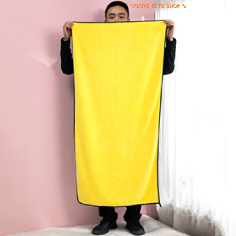 Khăn tắm cho Chó Mèo bằng vải Microfiber - Love Pets Shop