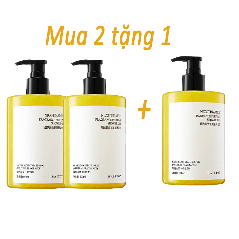 Whitening Shower Gel Nicotinamide Body Wash Booster Remove Melanin Beautiful Skin Fragrance Beauty Body Shower Gel