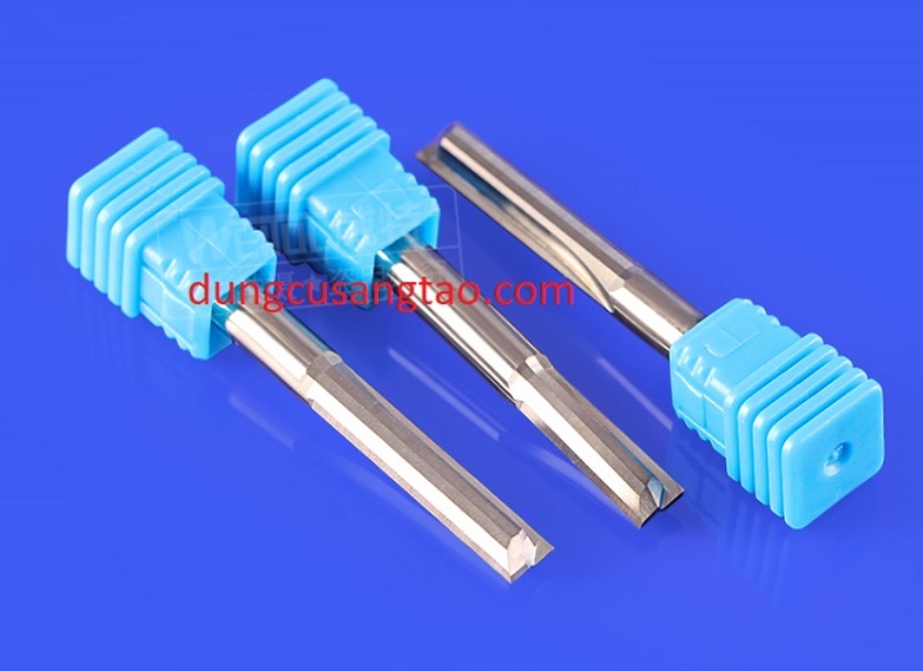 Dao phay 2 ME thẳng Weitol cốt 6mm ( Dao phay / Dao cắt gỗ, nhựa, nhôm và vật liệu mềm) / Dao phay thẳng cốt 6mm