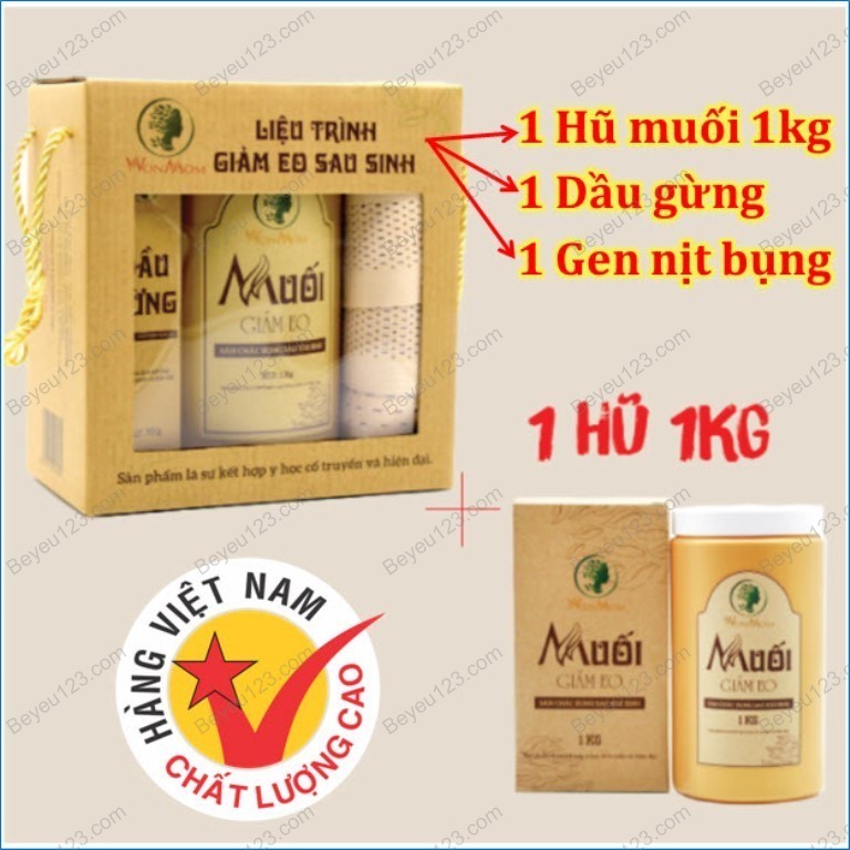 Liệu trình giảm eo sau sinh muối thảo dược wonmom