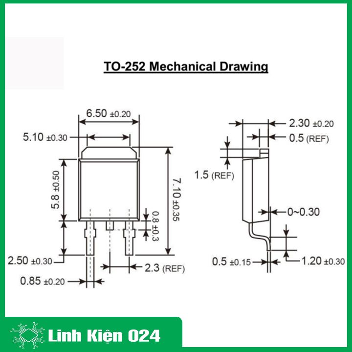 IC ổn áp 78M05 TO-252 đầu ra 5V 0.5A