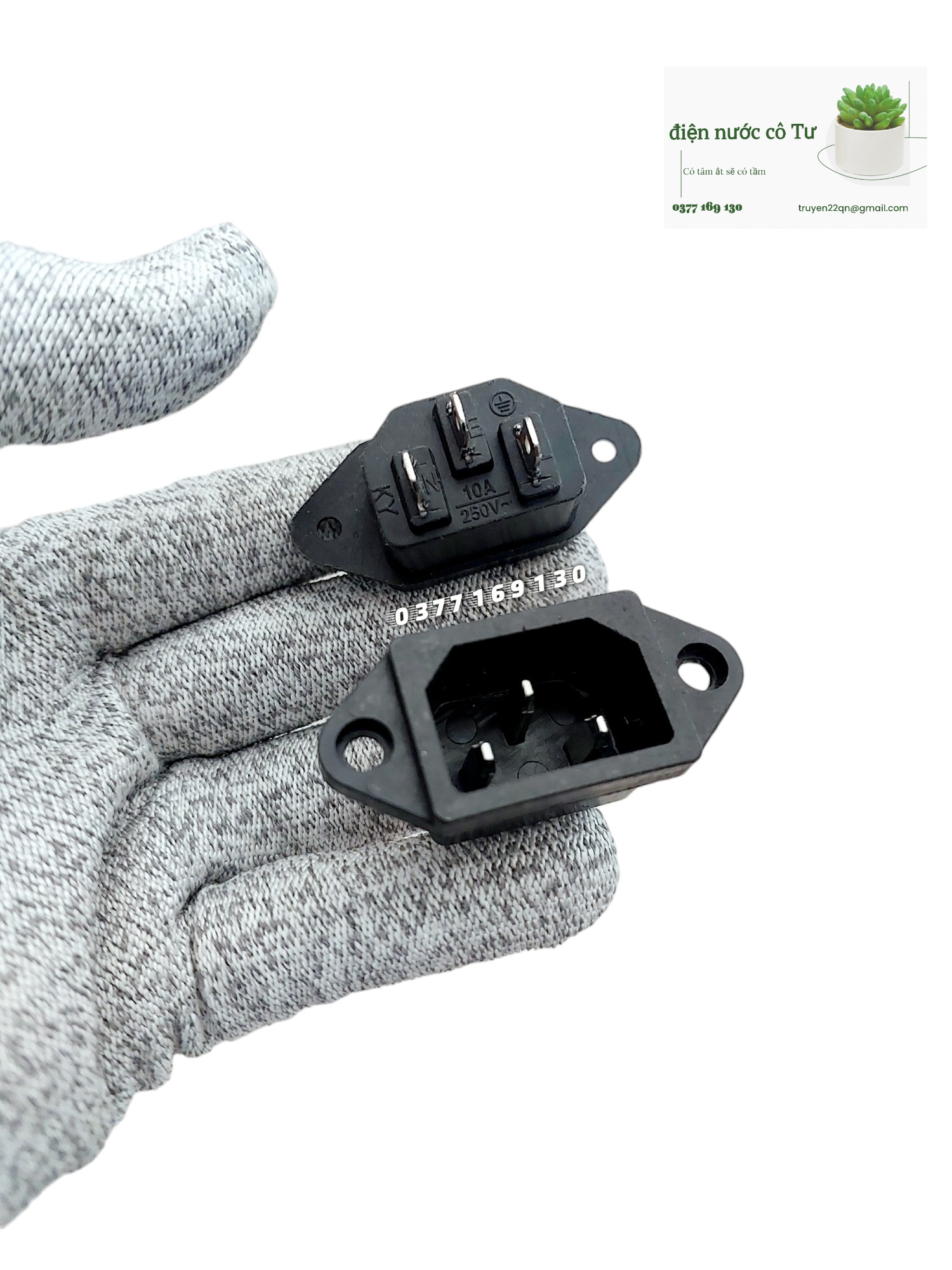 Jack Nguồn AC 3 Chân, Jack AC Ổ cắm nồi cơm điện