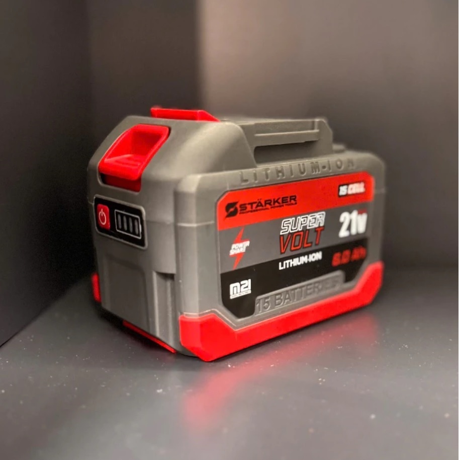 Pin WORKFIX/KUTAN 15 Cell Mạch 4 mosfet có đèn báo pin - Dùng máy khoan, máy mài, máy siết chân phổ thông