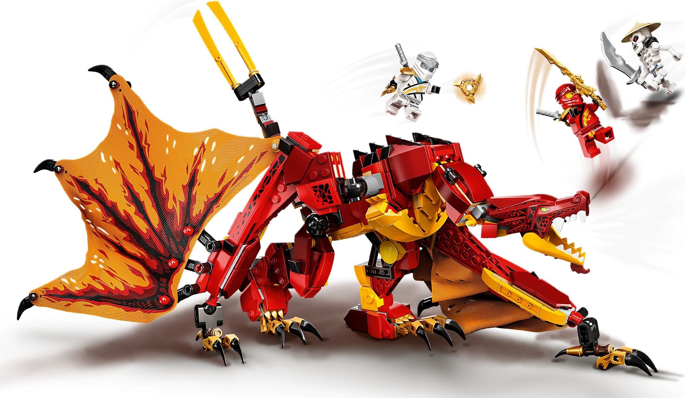 71753 LEGO Ninjago Legacy Fire Dragon Attack - Rồng phun lửa của KAI