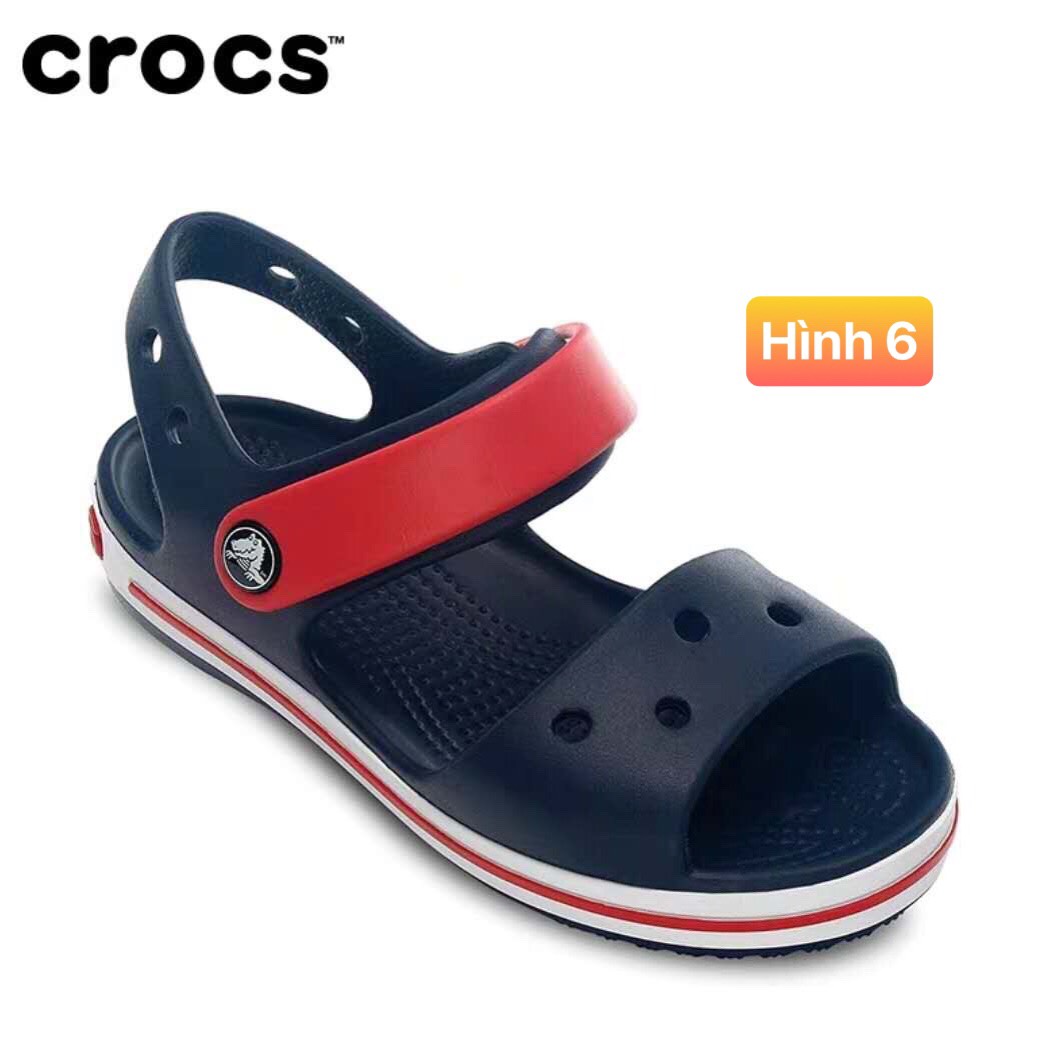 Sandal crocs baya band cho bé trai màu navy